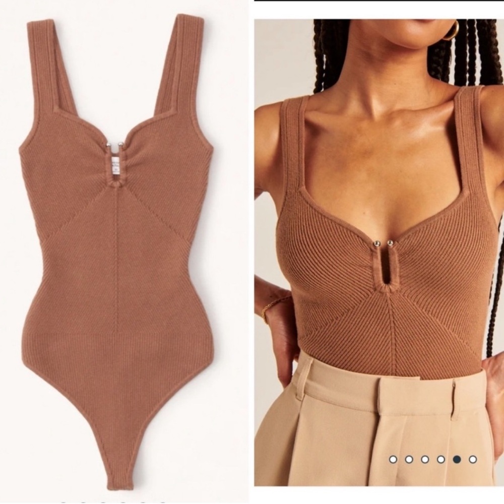 Abercrombie Barr hardware bodysuit in light blue